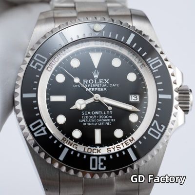GD Factory Rolex Deepsea Sea-dweller 8215 Movement 48h 316L Steel Black Watch